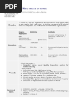 CV - electronics engineer