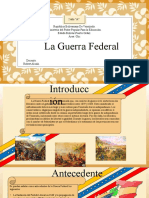 Presentacion de La Guerra Federal Maria Rodríguez Sayago