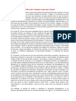 El Derecho Canónico como una Ciencia