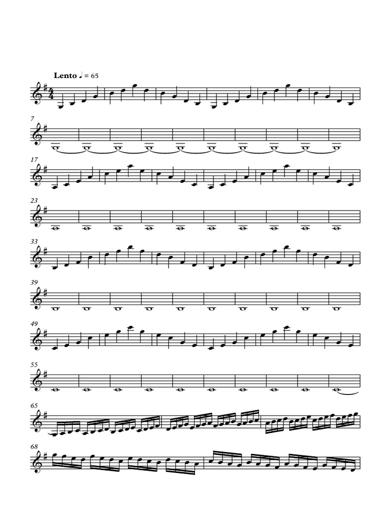 Ejercicios de Quena - Partitura Completa | PDF