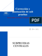 Corrección y Puntuación PRUEBAS CENTRALES WAIS - IV Asd