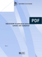 MEM18109 Troubleshoot Instrumentation Systems and Equipment: Release: 1