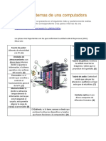 Partes internas de una computadora