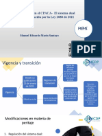 El sistema dual de peritaje en la reforma a la Ley 2080 de 2021