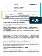 Direito Constitucional Avançado - Prova Parcial de Casos Concretos