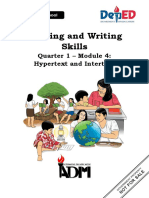 Reading and Writing Skills: Quarter 1 - Module 4: Hypertext and Intertext