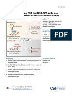 A Long Noncoding Rna Lincrna-Eps Acts As A Transcriptional Brake To Restrain Inflammation