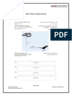 Sample Question:1 Answer: A: Emsat Physics Sample Questions