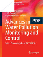 Advances in Water Polllution Monitoring and Control