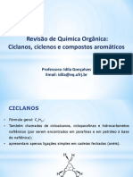 Revisão de Química Orgânica - Ciclanos, Ciclenos e Aromáticos