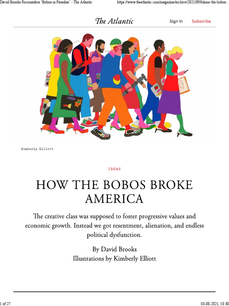 How The Bobos Broke America David Brooks Atlantic PDF