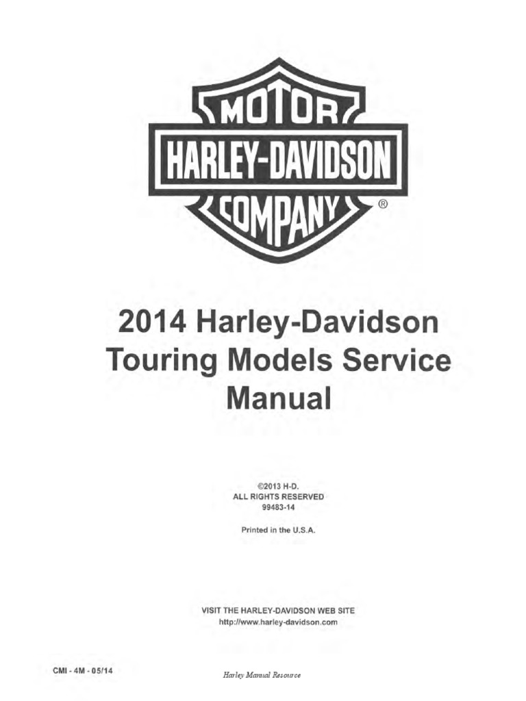 2014 Harley Davidson Service Manual | PDF | Harley Davidson