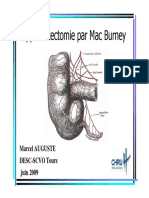 Appendicectomie Par Mac Burney: Marcel AUGUSTE DESC-SCVO Tours Juin 2009