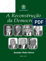 A Reconstrução Da Democracia- Pedro Simon