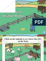 On The Farm Animal Homes PowerPoint