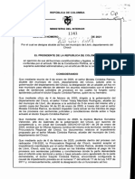 Decreto 1341 Del 25 de Octubre de 2021