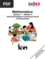 Math8 - q1 - Mod2 - Solving Problems Involving Factors of Polynomials - 08092020