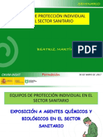 EPI sanitario protección químicos biológicos