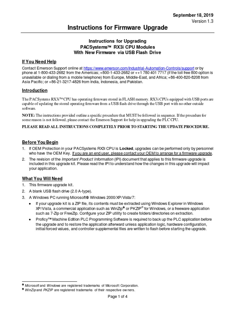 FirmwareUpgradeInstructionsRx3iCPEs v1 | PDF | Usb Flash Drive | Zip ...