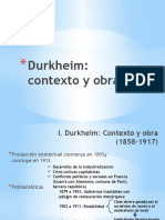 Durkheim Contexto y Obra
