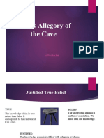Plato S Allegory of The Cave: 11 Grade