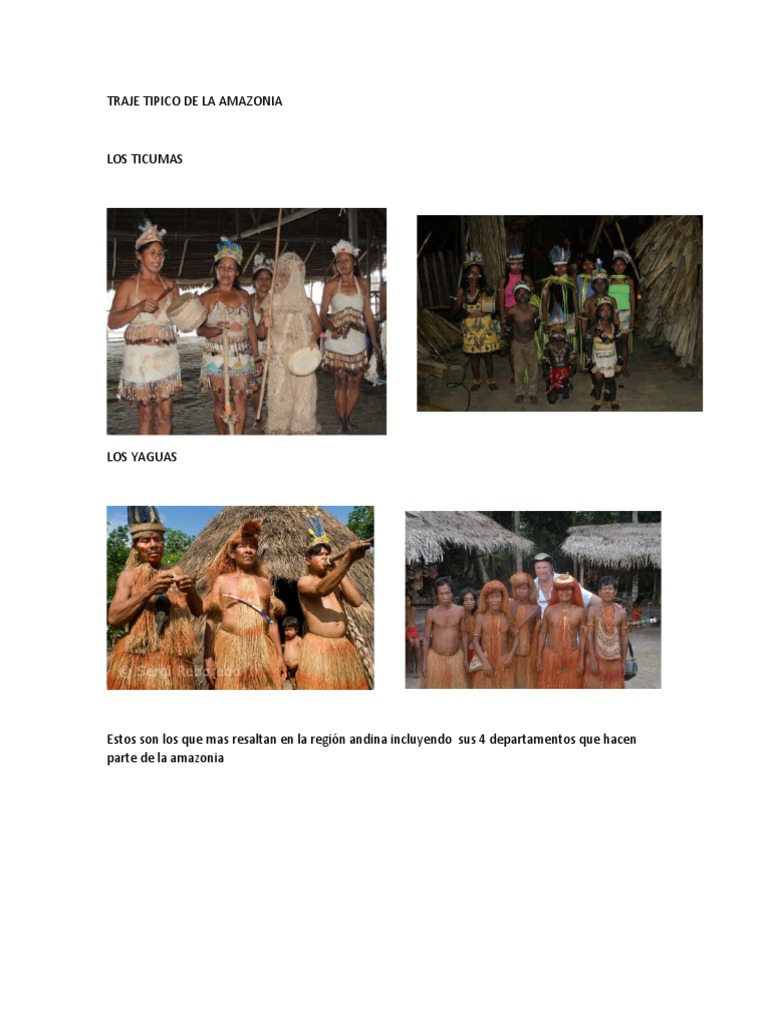 Traje Tipico de La Amazonia | PDF