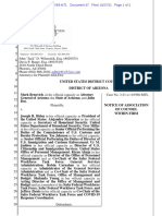 Doe v. Biden - Plaintiff's Notice of Association of Counsel Within Firm 