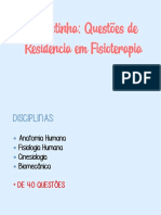 1 Lista Questoes Residencia Em Fisioterapia PDF