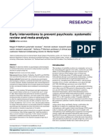 Early Interventions To Prevent Psychosis: Systematic Review and Meta-Analysis
