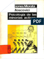 Moscovici - Psicología de Las Minorías Activas - Cap. 1 y Cap. 8