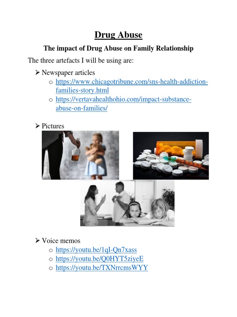 Impact of Drug Abuse on Families | PDF | Lifestyle