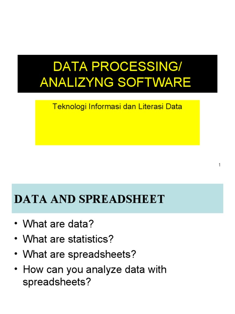Data Processing Analizyng Software Teknologi Informasi Dan Literasi