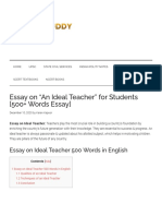 Essay On "An Ideal Teacher" For Students (500+ Words Essay)