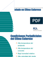 Colado de concreto en climas calurosos: Precauciones y efectos