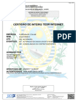 Certidão de Inteiro Teor Internet: Empresa Nire ATO Evento (S)