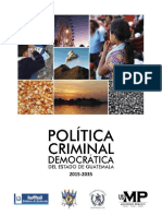 Politica-Criminal Democratica de Guatemala 2015-2035