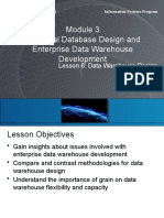 Relational Database Design and Enterprise Data Warehouse Development