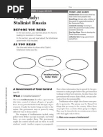 Case Study: Stalinist Russia: Before You Read
