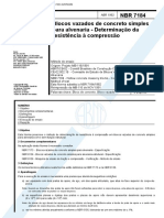 NBR 7184 - Blocos Vazados de Concreto Simples Para Alvenaria - Determinacao Da Resistencia a Comp