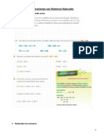 Operaciones Con Números Naturales 5to