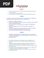 Bem Code of Professional Conduct | PDF | Engineer | Profession