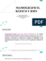 Birads Mamografico, Ecografico y RMN