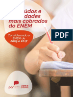 Infografico Conteudos e Habilidades Mais Cobrados Do Enem Atualizacao 2009 a 2017