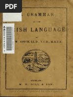 Irish Language A Grammar of The Joyce 1896