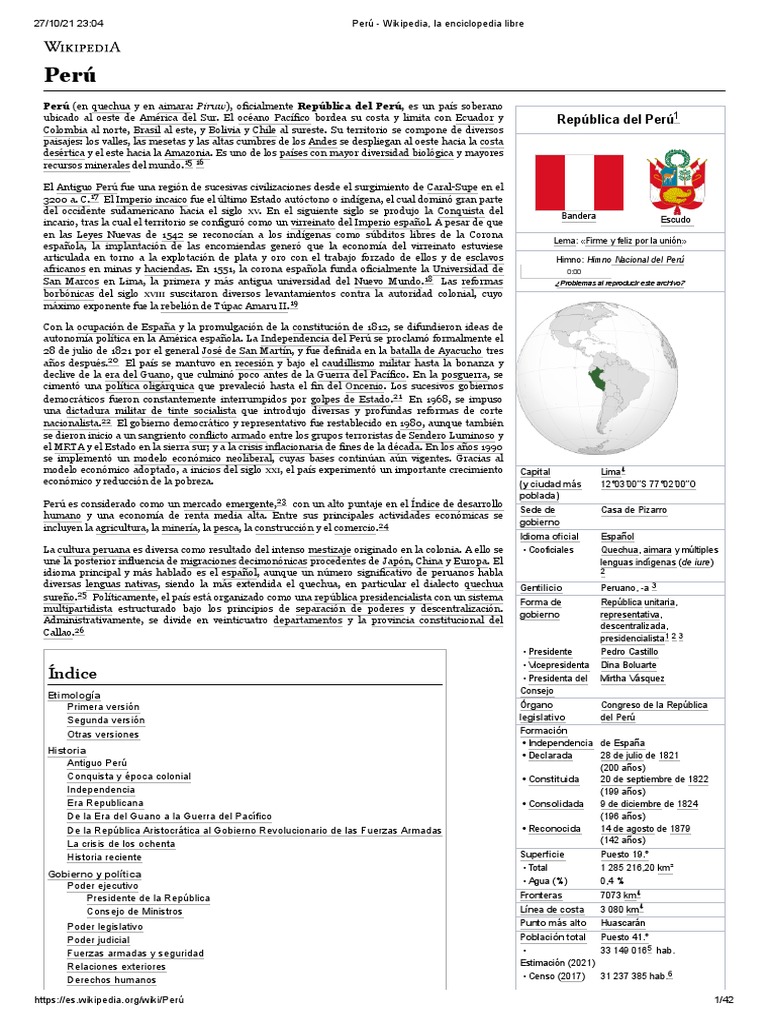 Peru | PDF | Perú | Imperio Inca