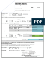 Estimacion de Derecho DANIELA SOLIS