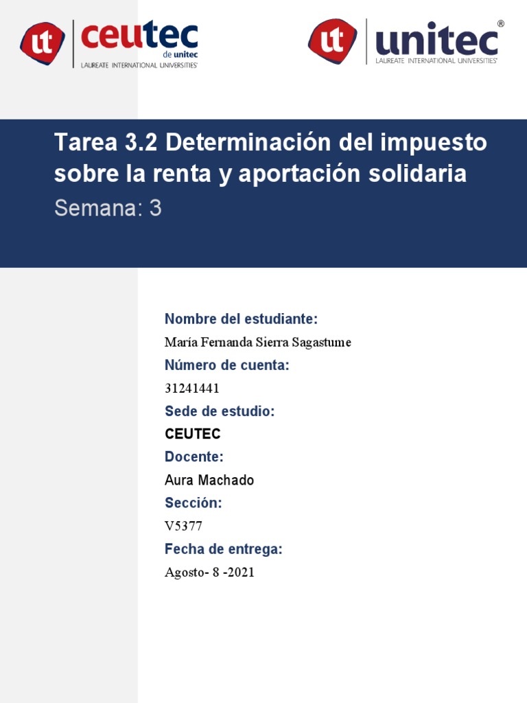 Cálculo de Impuestos y Aportación Solidaria | PDF | Impuesto sobre la ...