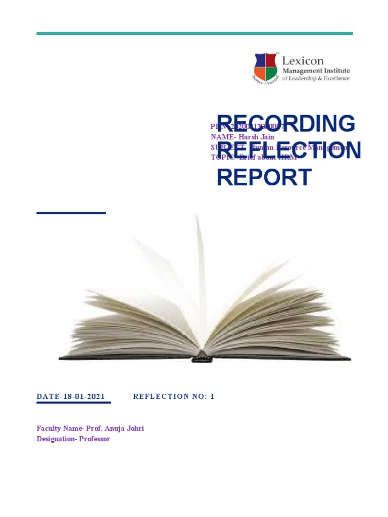 Reflection 1 Human Resource Management | PDF | Human Resource ...