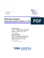 (KNU) 2022 Spring Semester Undergraduate Application Guidelines (ENG)