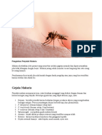 Pengertian Penyakit Malaria